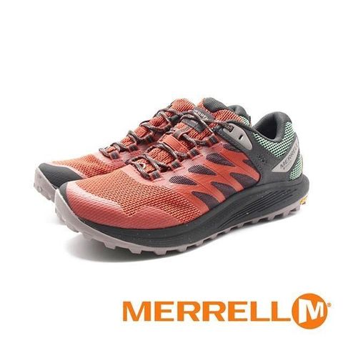 【南紡購物中心】 MERRELL(男)NOVA 3 GORE-TEX防水輕量越野健行鞋 男鞋-橘綠