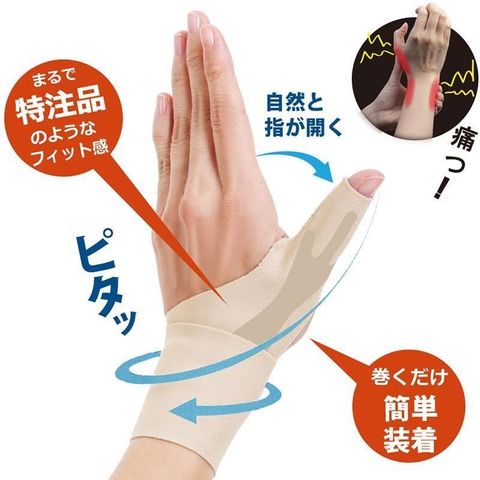 【南紡購物中心】【日本Alphax】日本製NEW醫護拇指護腕固定帶 一入 多色 護腕套 拇指套 手腕固定