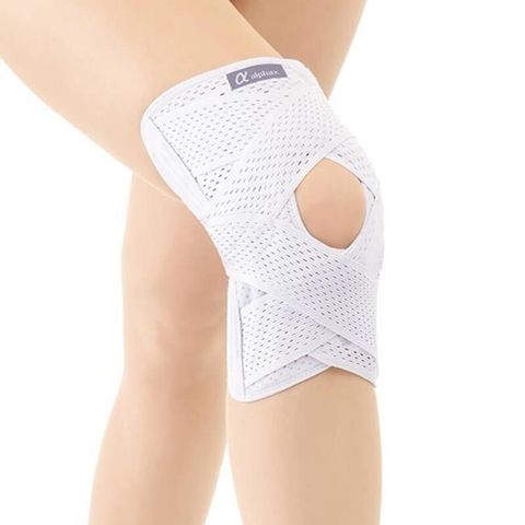 【南紡購物中心】 【日本Alphax】日本製 醫護膝蓋支撐固定帶 一入 保護膝蓋 透氣 彈性 護膝帶