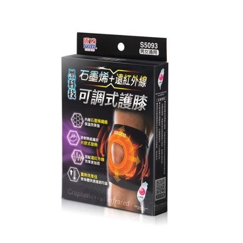 GetSport 成功牌石墨烯+遠紅外線可調式護膝