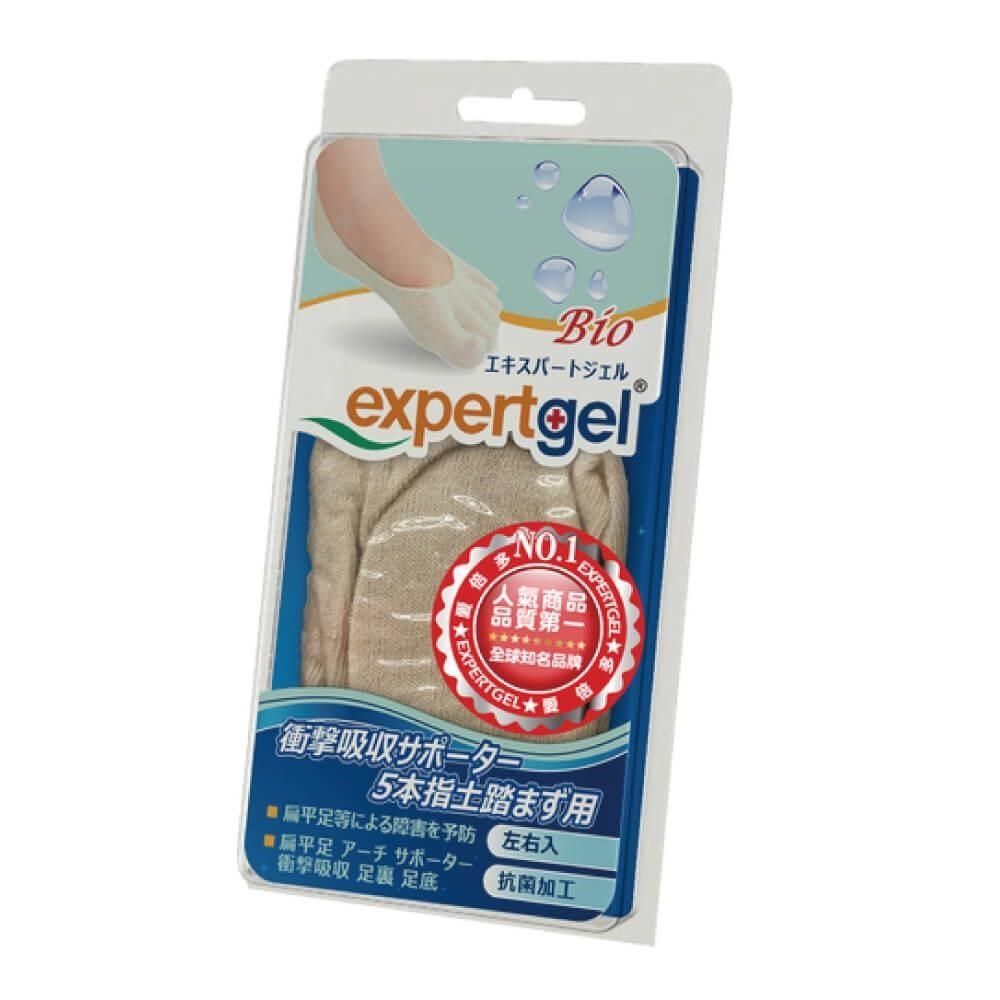 Expertgel 樂捷 【南紡購物中心】 足弓五趾隱形襪 一雙 足弓鞋墊 足弓襪 足弓墊&nbsp;