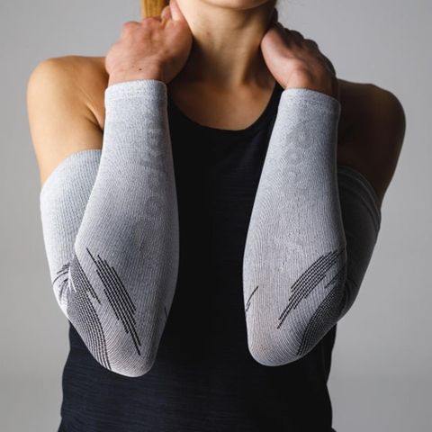 ROCKAY 【南紡購物中心】 Ignite Arm Sleeves 高循環機能運動袖套 - Ecowhite