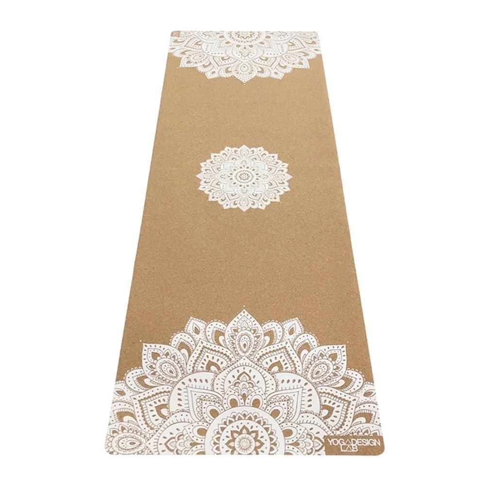 Yoga Design Lab 【南紡購物中心】 Cork Mat 軟木瑜珈墊 3.5mm  Mandala White