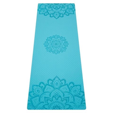 【南紡購物中心】 【Yoga Design Lab】Flow Mat TPE環保瑜珈墊 6mm - Aqua