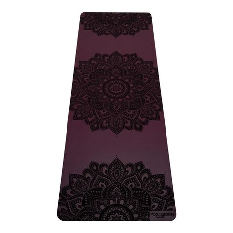 【南紡購物中心】 【Yoga Design Lab】Infinity Mat PU瑜珈墊 5mm - Mandala Burgundy