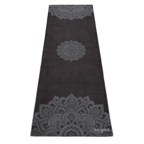 【南紡購物中心】 【Yoga Design Lab】Yoga Mat Towel 瑜珈舖巾 - Mandala Black