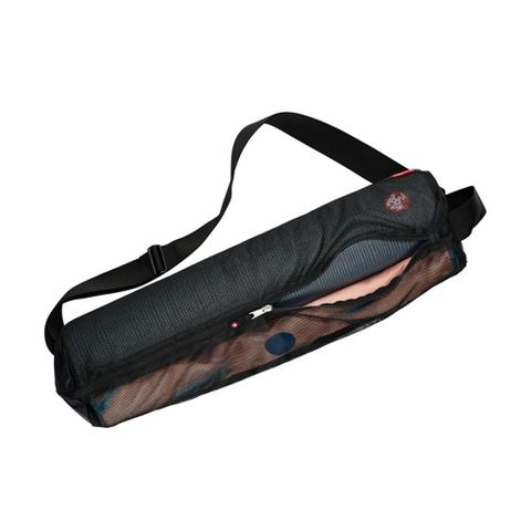 【南紡購物中心】 【Manduka】Breathe Easy Yoga Bag 網狀瑜珈墊揹袋 - Black