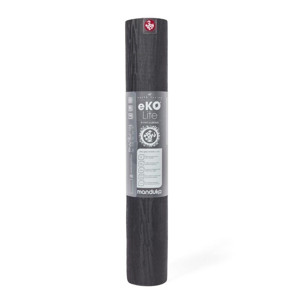 Manduka 【南紡購物中心】 eKOlite Yoga Mat 天然橡膠瑜珈墊 4mm - Charcoal