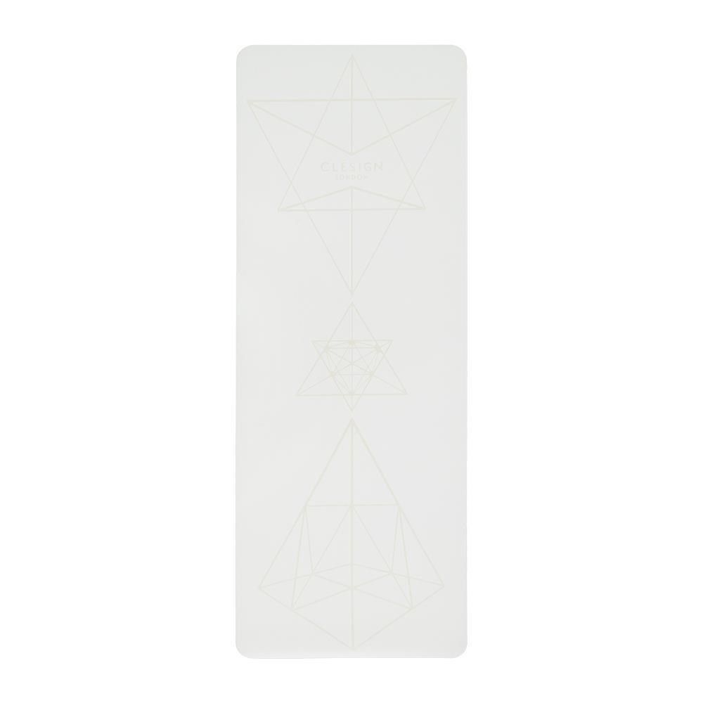 Clesign 【南紡購物中心】 COCO Pro Yoga Mat 瑜珈墊4.5mm - Pure White(椰子殼纖維添加)