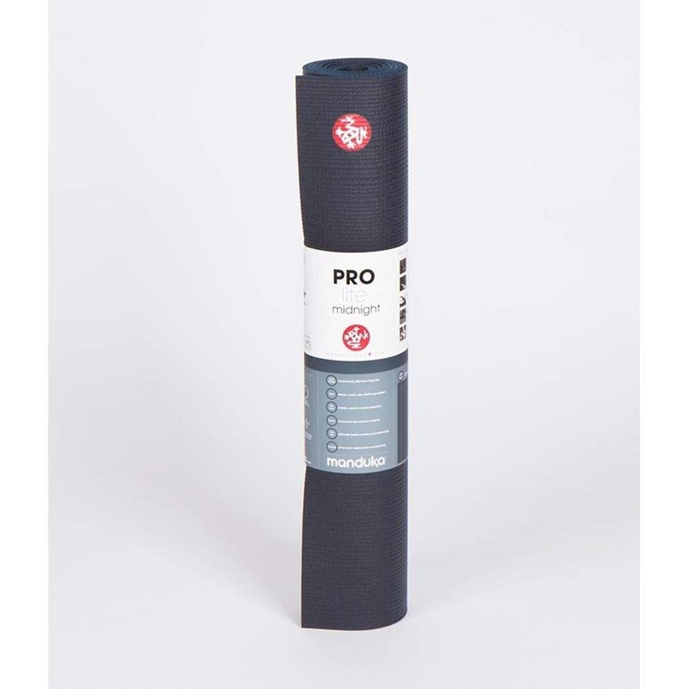  【南紡購物中心】 【Manduka】PROlite Mat 瑜珈墊 4.7mm 加長版 - Midnight (高密度PVC)