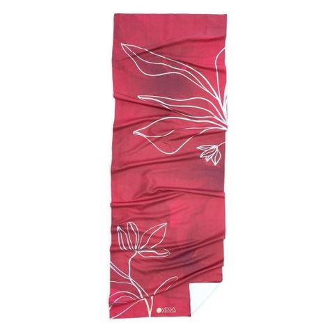 【南紡購物中心】 【Yoga Design Lab】Yoga Mat Towel 瑜珈舖巾 - Iris (濕止滑)