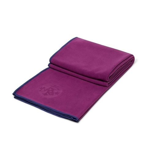 【南紡購物中心】 【Manduka】eQua Towel 瑜珈鋪巾 - Purple Lotus (濕止滑)