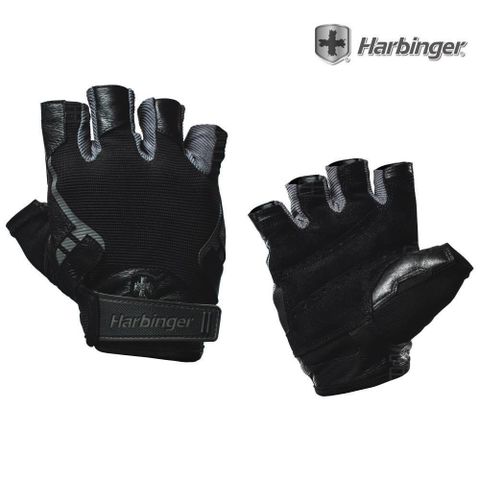 【南紡購物中心】 【HARBINGER】#1143 男款 黑色 重訓健身用專業手套PRO MEN GLOVES