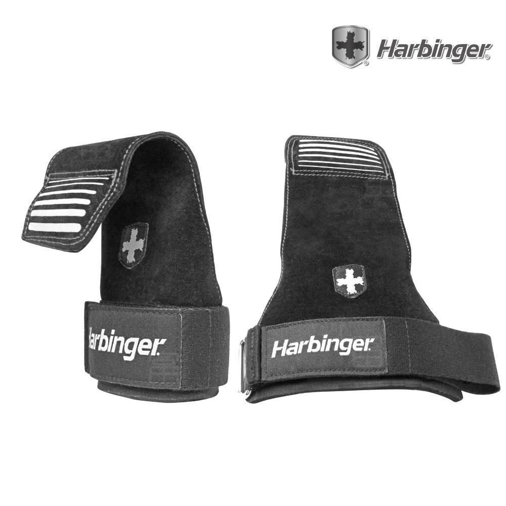 Harbinger 【南紡購物中心】 #1202 黑色 重訓拉力帶/抓舉助力帶 LIFTING GRIPS