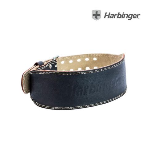 富樂屋 【南紡購物中心】 【Harbinger】 4 Padded Leather Belt 2.0 專業重訓/健身皮腰帶-黑皮革總代理公司貨