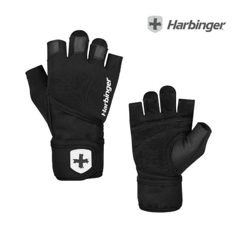 富樂屋 【南紡購物中心】 【Harbinger】Pro Wristwrap Gloves 2.0 重訓/健身用專業護腕手套-黑總代理公司貨