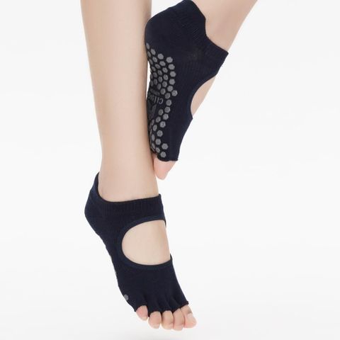 【南紡購物中心】 【Clesign】Toe Grip Socks 瑜珈露趾襪 - Navy