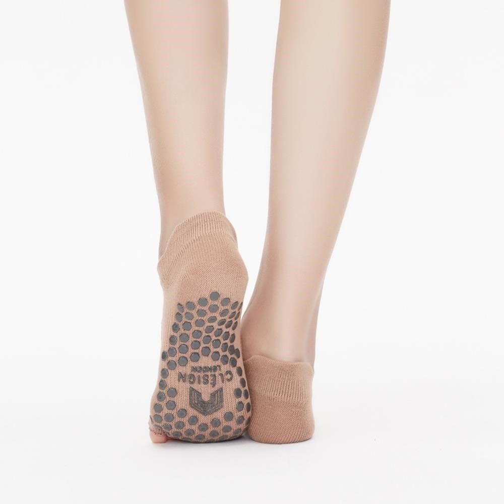  【南紡購物中心】 Toe Grip Socks 瑜珈露趾襪 - Nude Pink