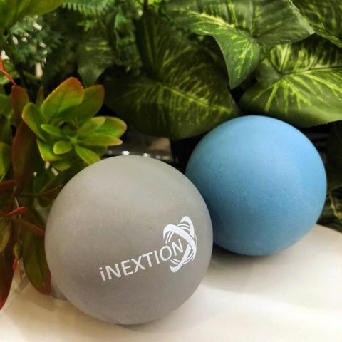 inextion 【南紡購物中心】 Therapy Balls 筋膜按摩療癒球(2入) - 淺藍+天灰 台灣製