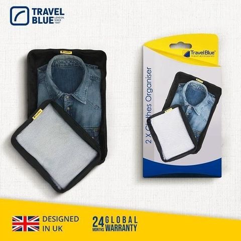 Travel Blue 藍旅 【南紡購物中心】 Clothes Organiser 衣物整理袋(大小各1/組)-2色任選