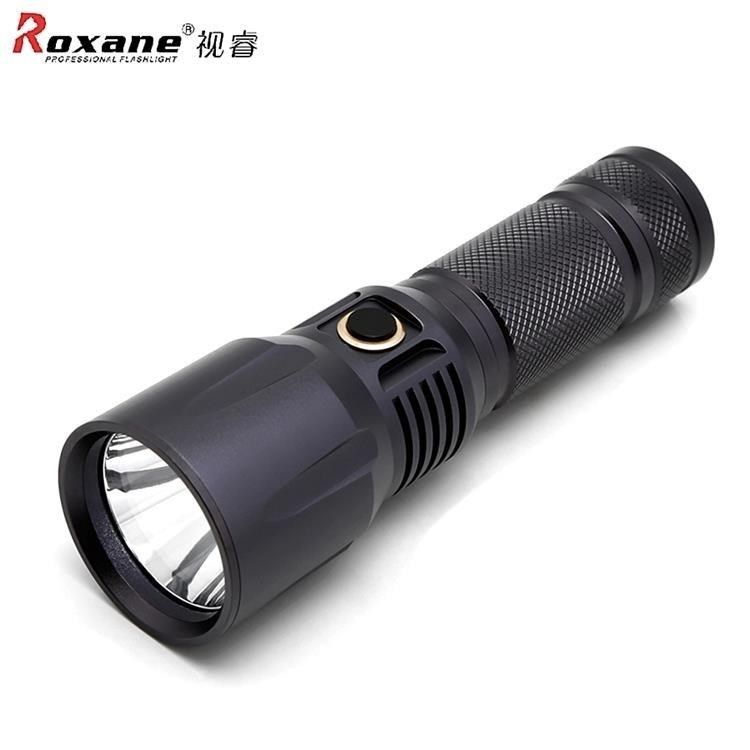 Roxane 【南紡購物中心】 視睿美國CREE高亮遠射495公尺XPL HI防水IPX-7強光LED手電筒X6組(USB-C充電/亮度1200流明/TracePro仿真光杯)