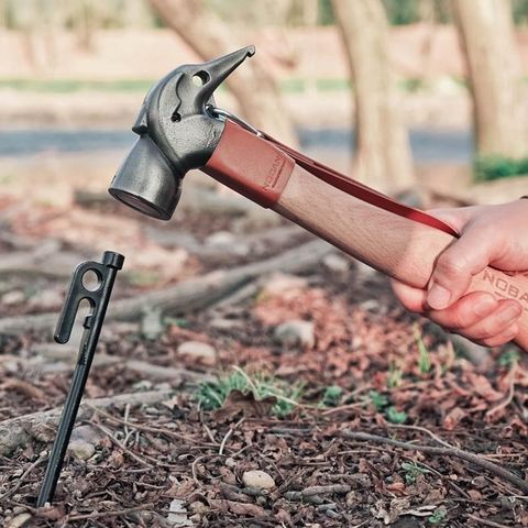 【南紡購物中心】 NOBANA 營槌 啄木鳥錘 紫銅營錘 營釘槌 拔釘器 榔頭 露營鐵鎚 銅錘