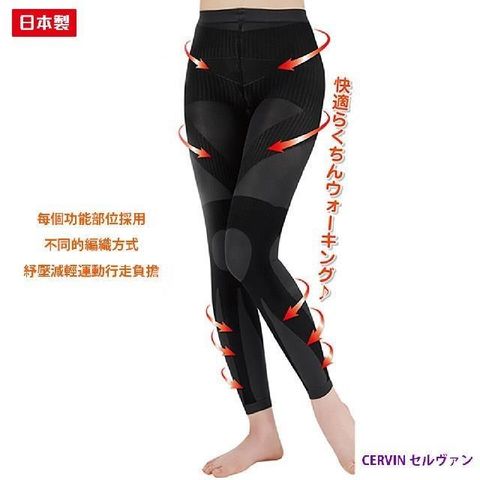 CERVIN 【南紡購物中心】 日本製紓壓美腿塑形內搭褲