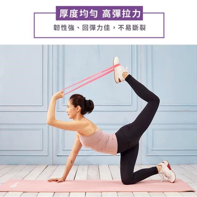 GetSport 【南紡購物中心】 Comefree肌力鍛鍊圈(2條入/環狀阻力帶/彈力帶/抗力圈/乳膠拉力環/橡膠瑜珈圈/伸展帶)【運動休閒館】