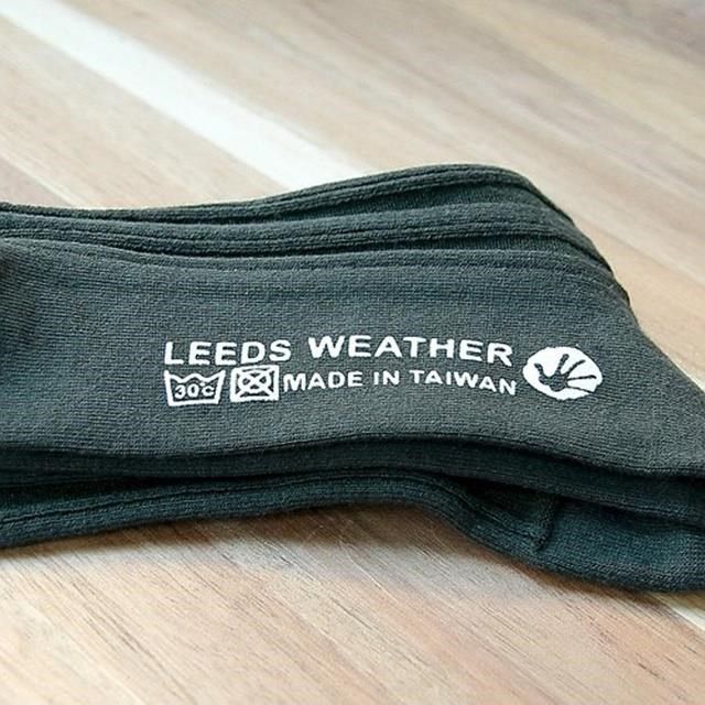 Leeds weather 【南紡購物中心】 乾燥感機能美學羅紋襪軍服橄欖綠 (25-28cm)