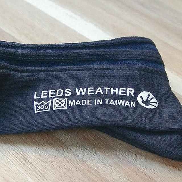 Leeds weather 【南紡購物中心】 乾燥感機能美學羅紋襪軍服風暴藍 (25-28cm)