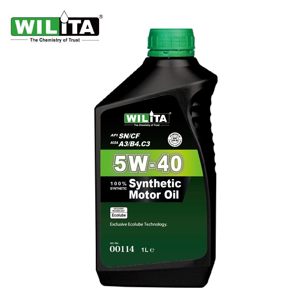 WILITA 威力特 5W40極致節能全合成機油1L(汽油車 柴油車適用)