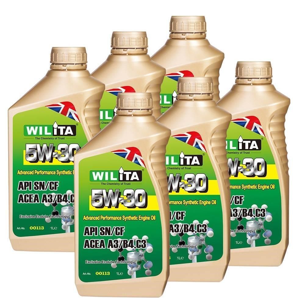 WILITA 威力特 5W30 高性能全合成機油 6入組