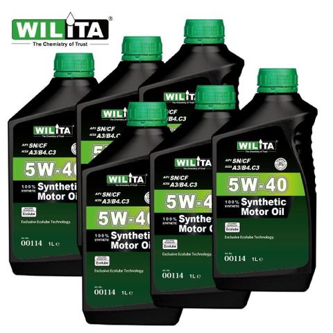 【WILITA 威力特】55W40極致節能全合成機油6入