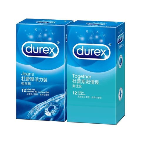 Durex 杜蕾斯 【南紡購物中心】 -激情裝保 險 套(12入)+活力裝保 險 套(12入)