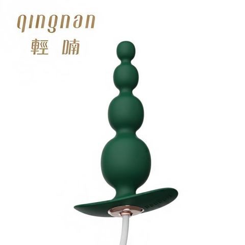 【南紡購物中心】 輕喃   qingnan #8 迷你後庭震動器(紳士綠) -需搭配主機使用