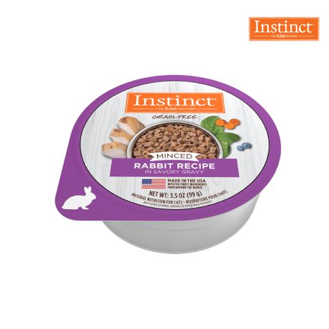 Instinct 原點 兔肉無穀成貓主食鮮味杯 3.5oz-12入