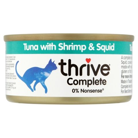 【Thrive】脆樂芙貓罐 (鮪魚+蝦+魷魚)75g