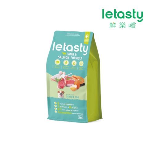 letasty 鮮樂嚐 熟齡犬雞&羊&鮭魚 高纖低脂配方 2kg