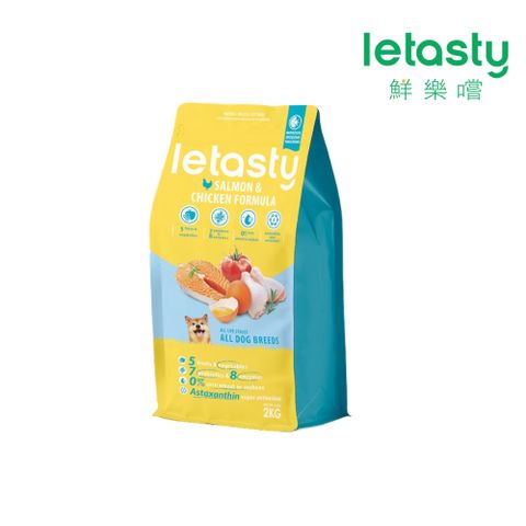 letasty 鮮樂嚐 成幼犬雞&鮭魚 高適口性配方 2kg