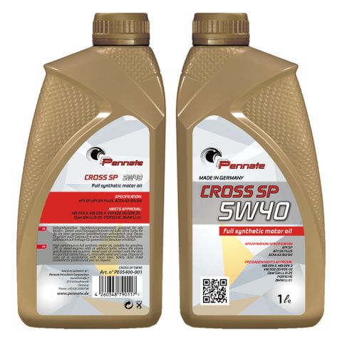 【賓德 Pennate】機油 5W40 CROSS 1L 整箱12入(車麗屋)