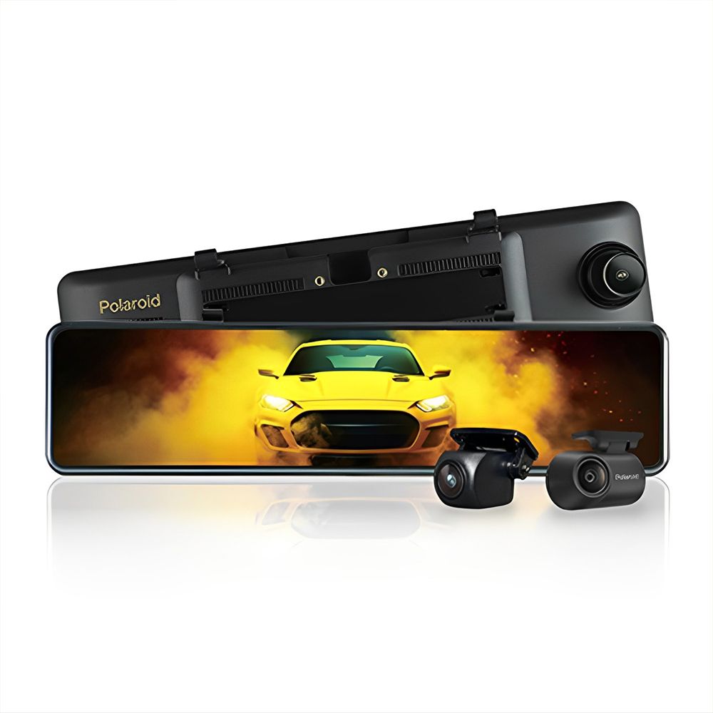 Polaroid 寶麗來 【 寶麗萊】DVR電子後視鏡 11.88  DS1103WGS 車內版 雙鏡頭行車記錄器 送安裝(車麗屋)