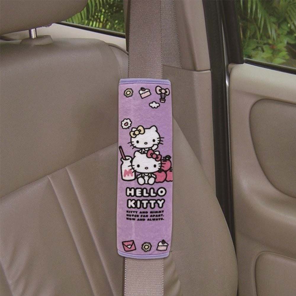 Hello Kitty CT安全帶護套 單入 CUTE LAND樂園 PKTD019V-01(車麗屋)