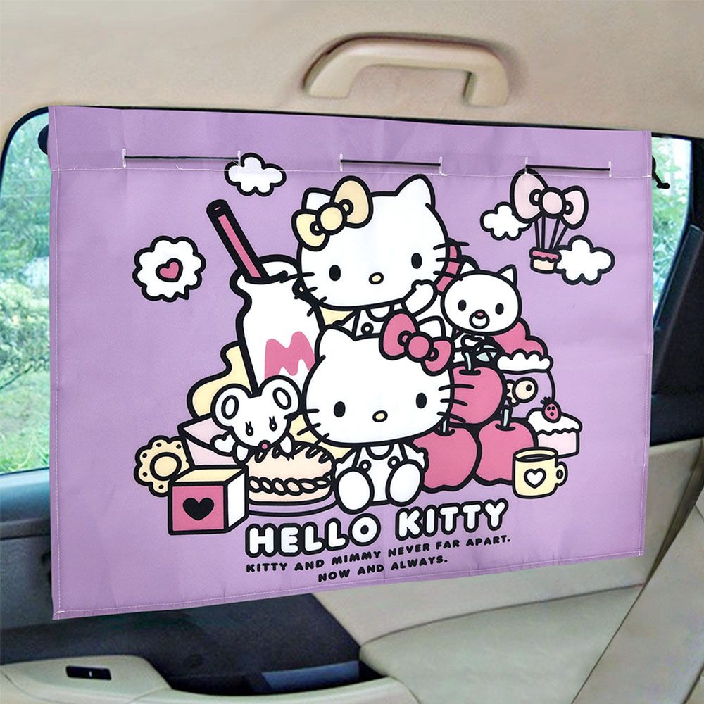 Hello Kitty CT遮陽布簾 CUTE LAND樂園 PKTD019V-05(車麗屋)