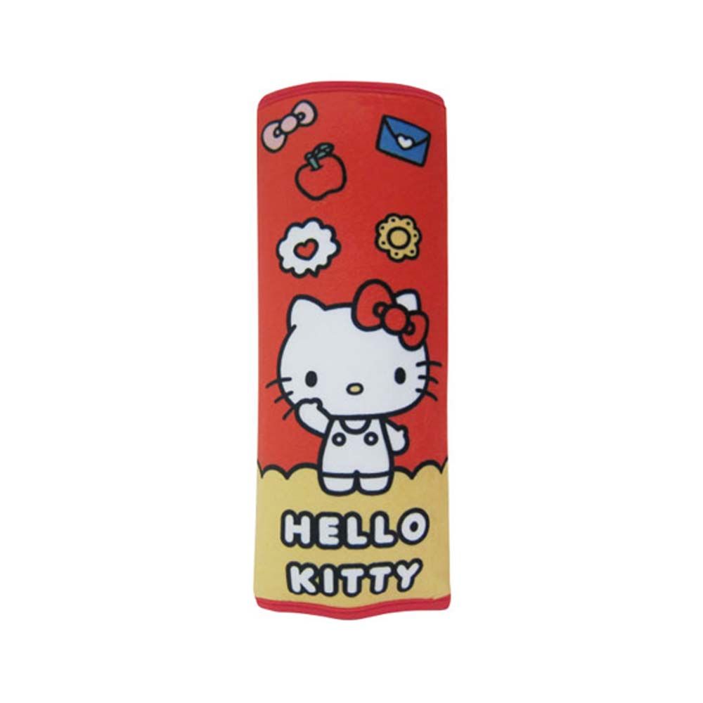 Hello Kitty CT安全帶護套枕 單入 KT可愛物語 PKTD018R-02(車麗屋)