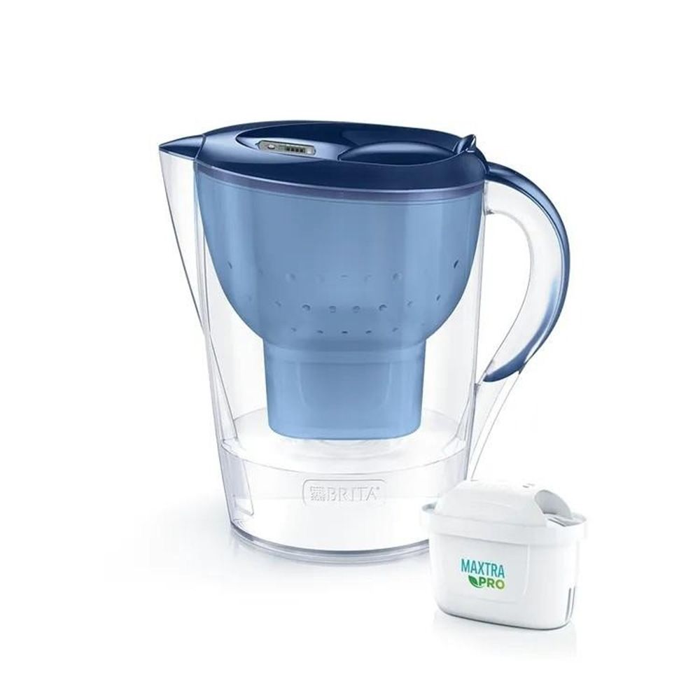  【BRITA Marella】濾水壺 BRITA Marella XL+PRO 藍色3.5L 1壺2芯(車麗屋)