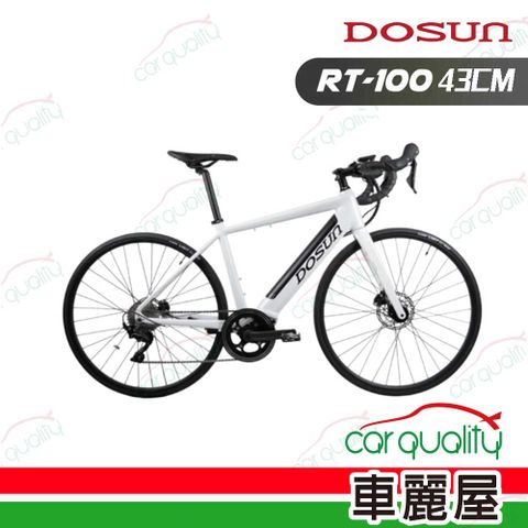 DOSUN電動車 【DOSUN】電動輔助自行車 RT100 43CM 油壓碟 白(車麗屋)