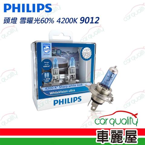 PHILIPS 飛利浦 頭燈 雪曜光60% 4200K 9012(車麗屋)