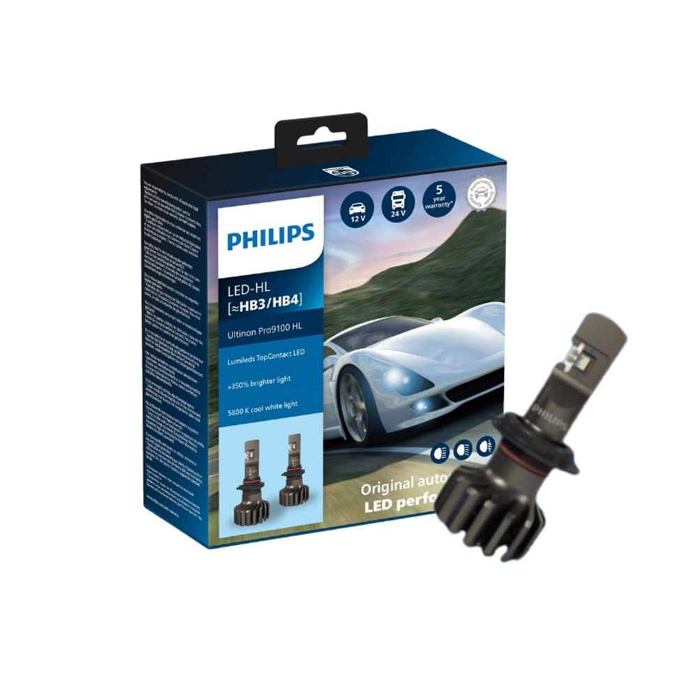 PHILIPS 飛利浦 LED頭燈 亮鑽光2代 5800K H4(車麗屋)