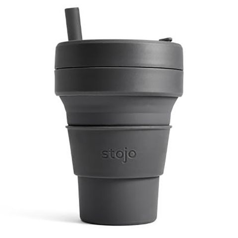 【Stojo】 隨行杯 Stojo 吸攜杯 16oz_石炭灰(車麗屋)
