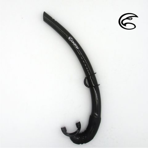 ADISI 自由潛水呼吸管 黑色 (呼吸管自由潛水呼吸管浮潛面鏡配件自由潛水)